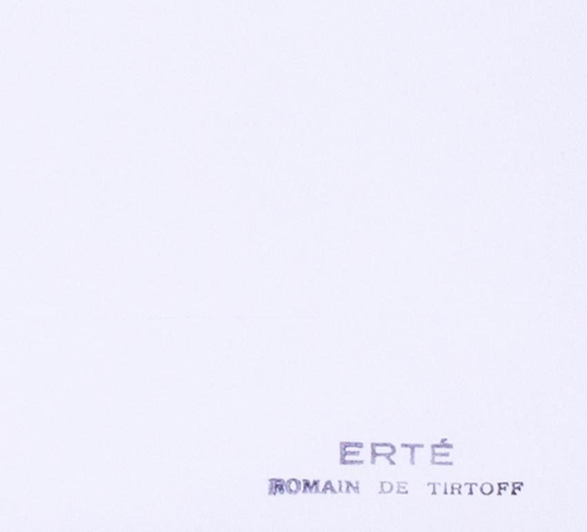 Originale Art-Déco-Möbel aus Tinte und Aquarell, Erte, 20. Jahrhundert im Angebot 4