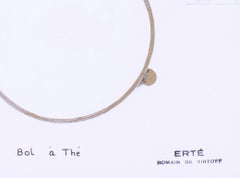 Original art deco tea and coffee pot design by Erte, Romain de Tirtoff