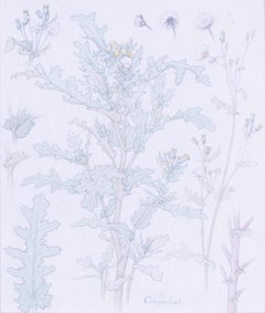 An early 20th Century design of thistles by Edward Ridley