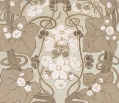 An oblong design featuring ivy in blossom by British early 20th Century artist