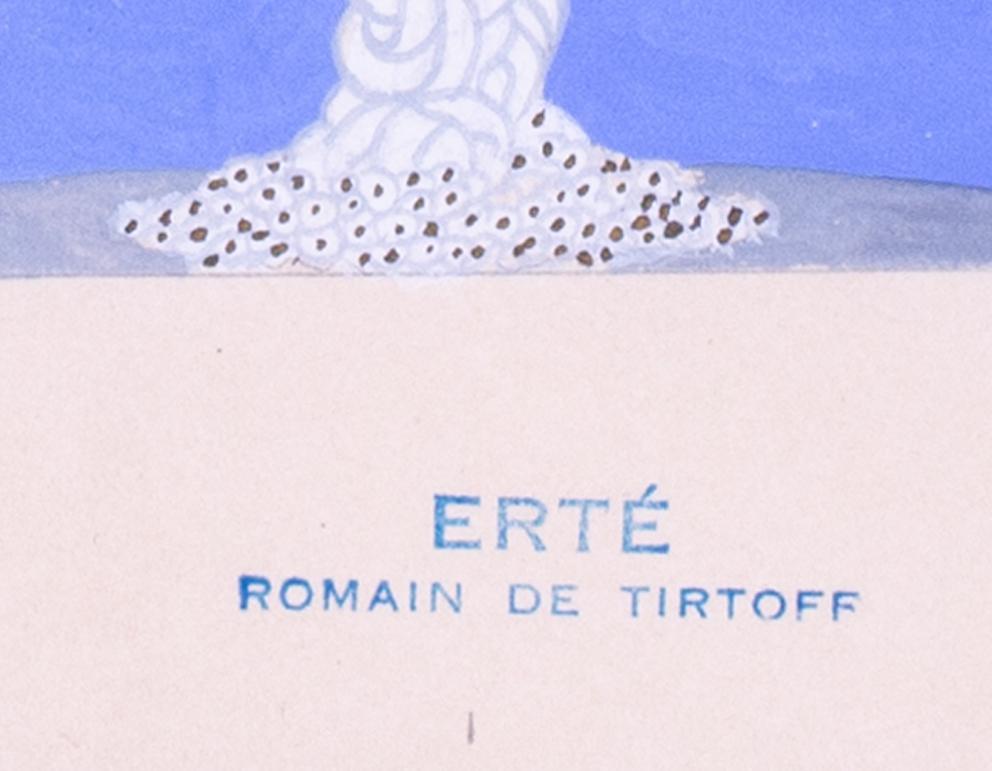 Romain de Tirtoff, Art-Déco-Theater entworfen in Gouache im Angebot 1