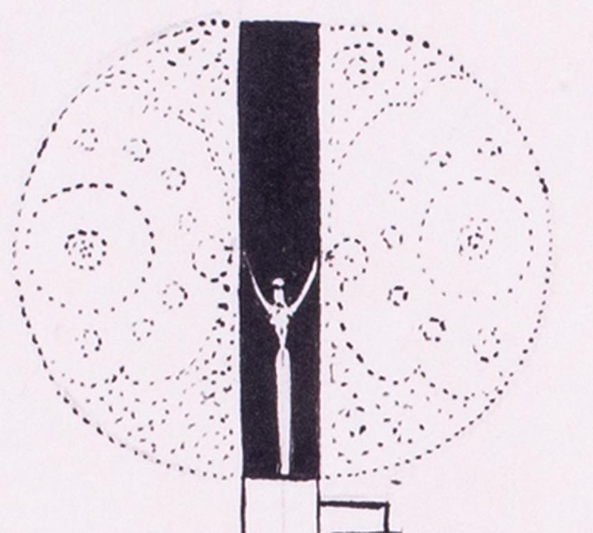 Romain de Tirtoff, dit Calle (français/russe, 1892-1990)
Décor pour une entrée des danseuses
Stylo à encre
Signé avec le cachet de l'atelier (en bas à droite)
5 x 7 in. (12.8 x 17.8 cm.)
Provenance :
De la collection d'Erte et offert à Serge