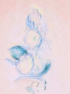 British Pastel drawing of dahlias by Sir Matthew Smith CBE