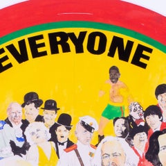 Popart, 1960s pencil and watercolour design by Welsh artist Jeffrey Morgan