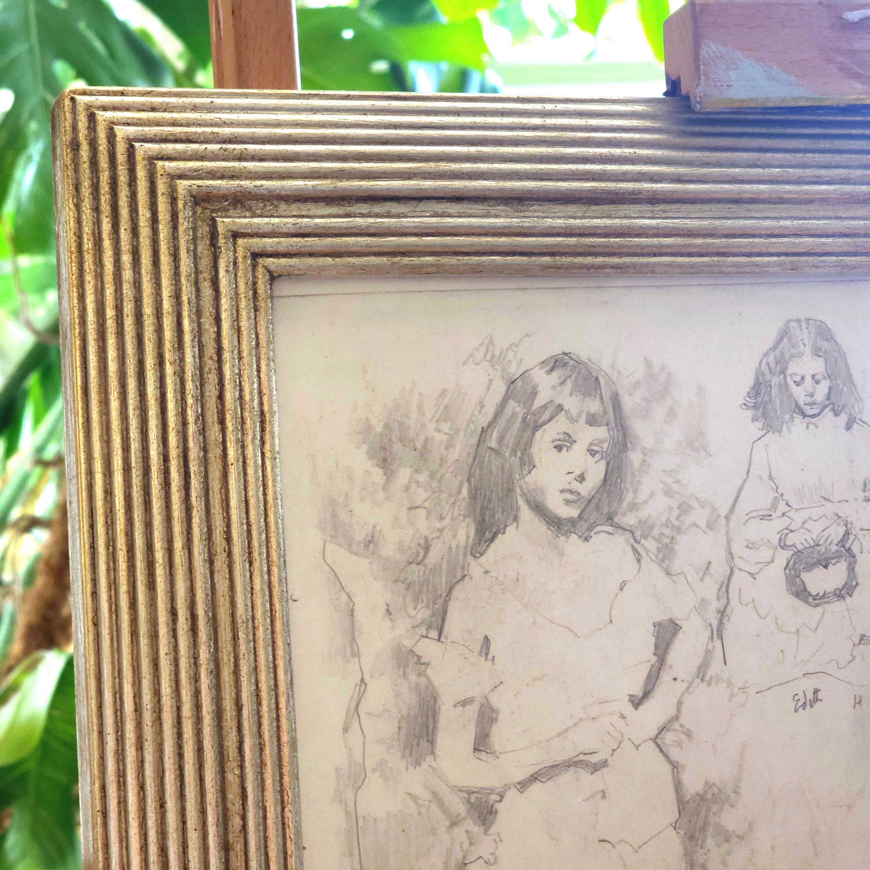 This is a beautiful drawing, brimming with the unique personalities of Alice Liddell and her beloved sisters, Lorina and Edith.  Dating back to the late 19th Century, this captivating study captures the essence of the innocence of Youth.

While the