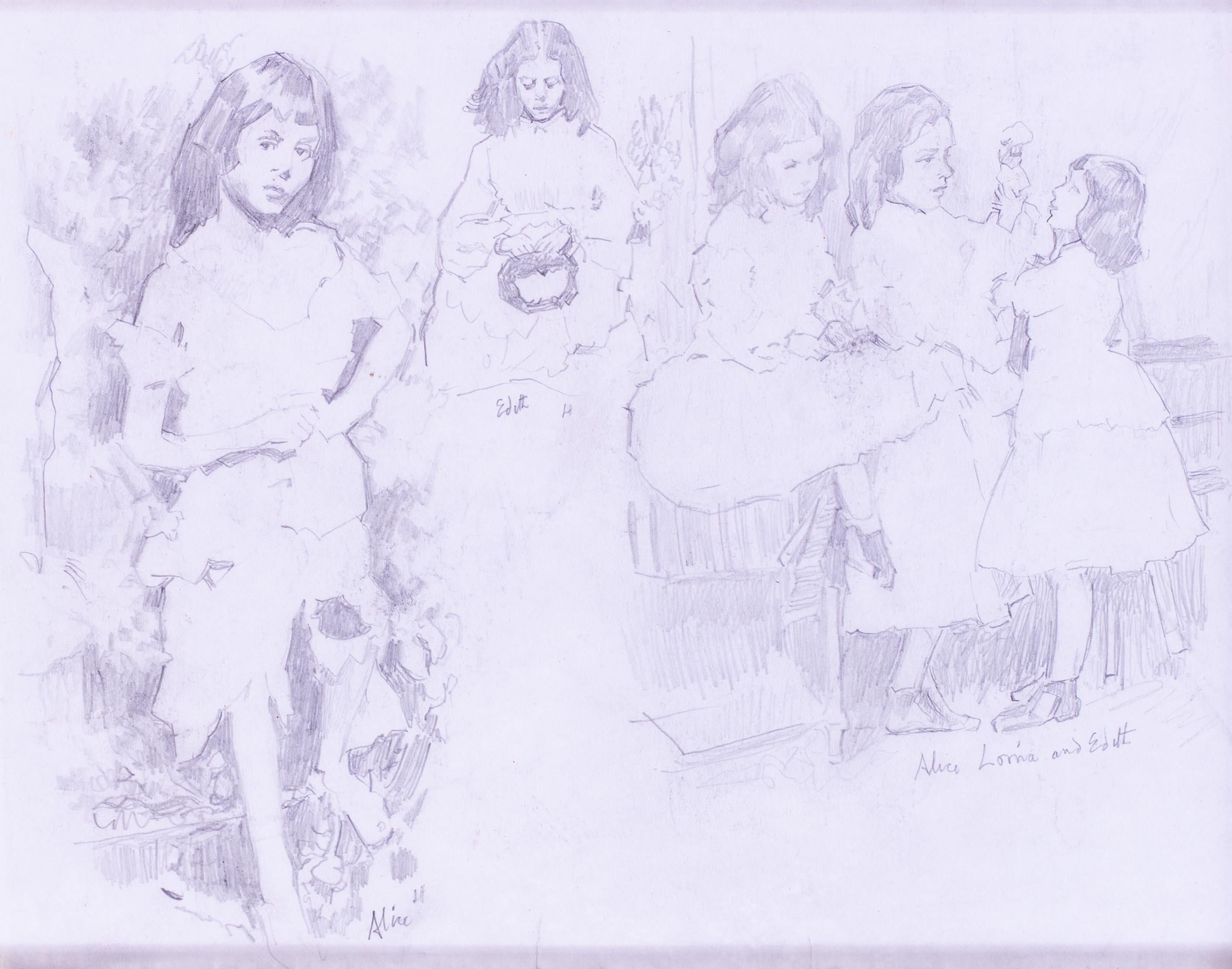 Alice Liddell und ihre Schwestern, Inspiration für Alice im Wunderland von Lewis Carroll im Angebot 8