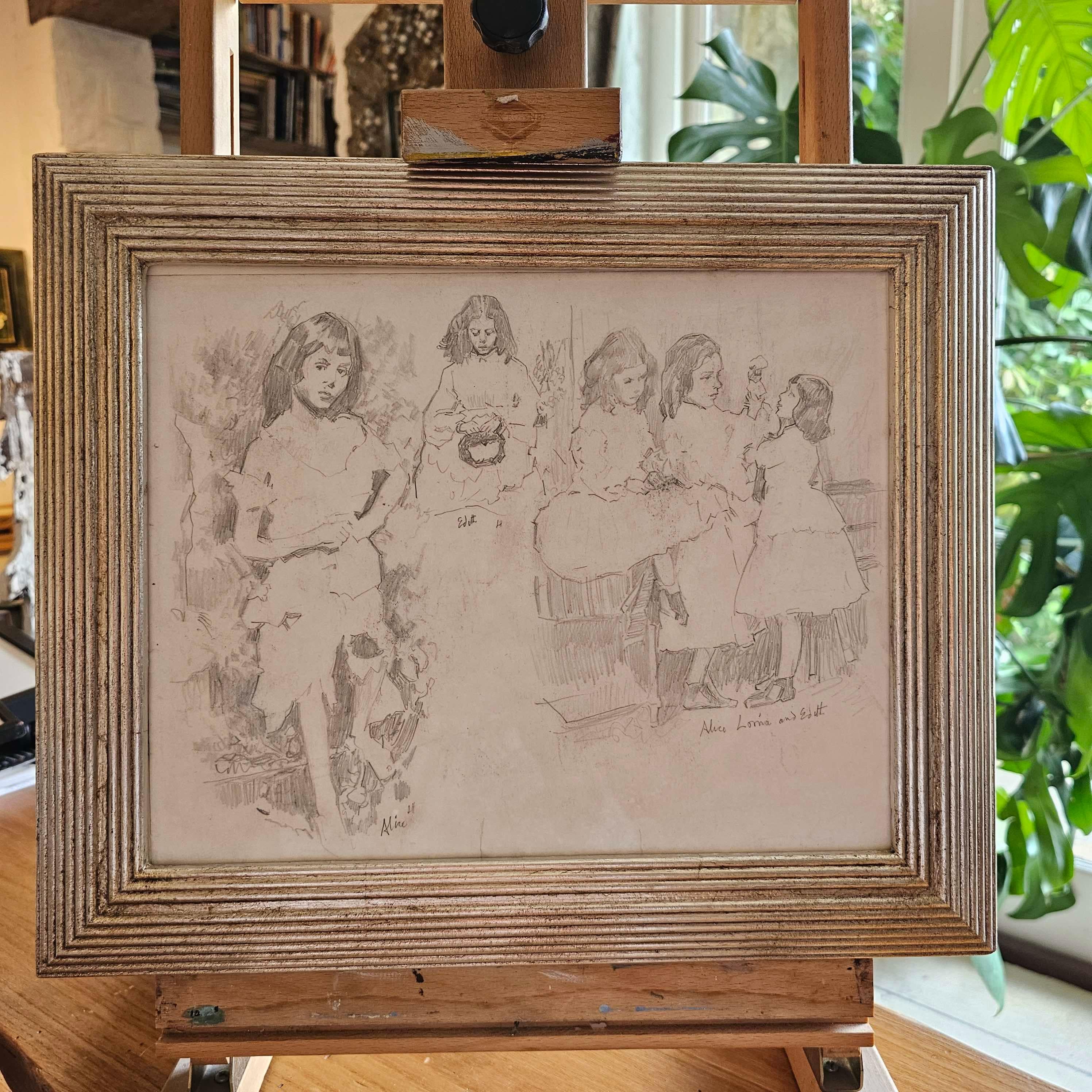 Alice Liddell and sisters, inspiration for Alice in Wonderland by Lewis Carroll For Sale 6