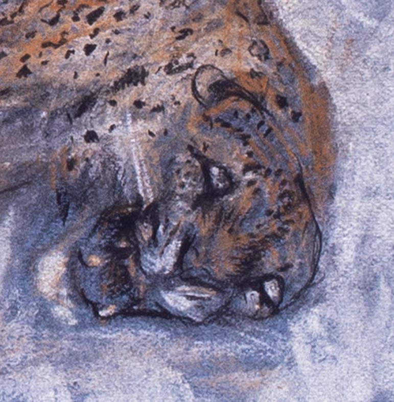 Paire d'études de guépards du début du 20e siècle par l'artiste britannique Arthur Wardle en vente 4