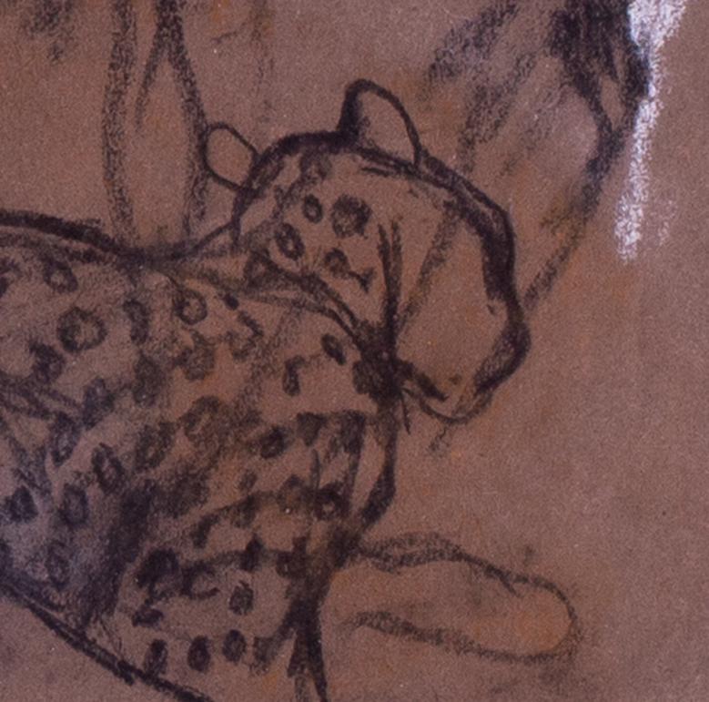 Paire d'études de guépards du début du 20e siècle par l'artiste britannique Arthur Wardle en vente 8
