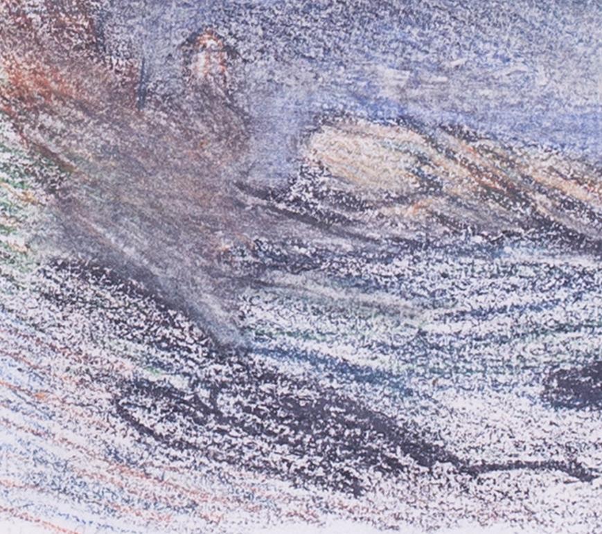 Looking toward Nervi, near Genoa, 1903, by British artist Sir George Claussen RA For Sale 2