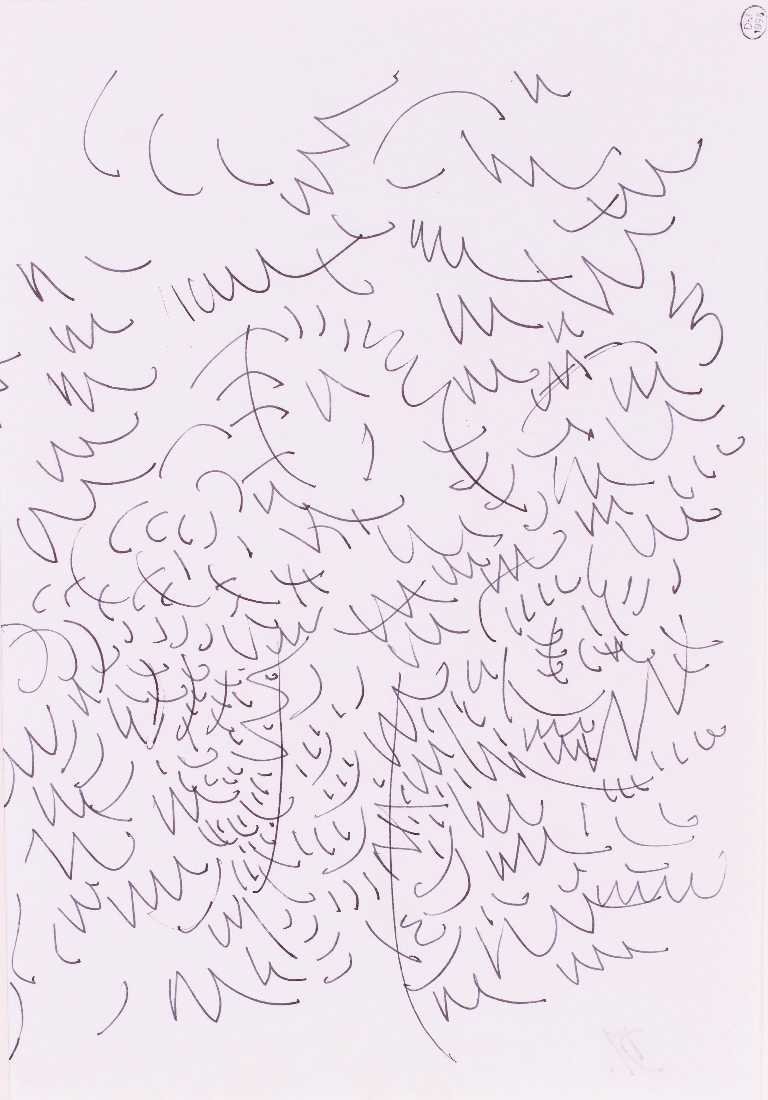 dessin à l'encre d'origine d'un arbre par Dora Maar, (la muse de Picasso), 1998 en vente 4