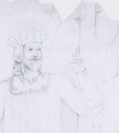 Präraffaelitische Zeichnung des britischen Künstlers Lord Leighton aus dem frühen 19. Jahrhundert