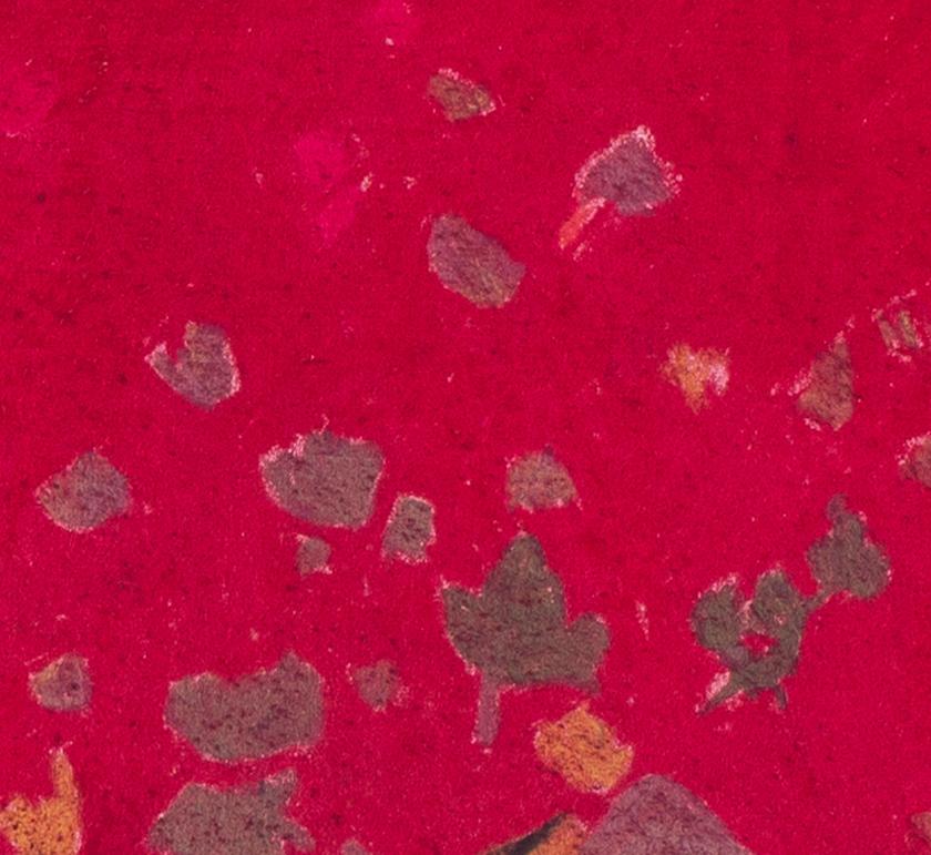 Modern British Rotes Stilleben des 20. Jahrhunderts von Bernard Myers in Pastell im Angebot 2