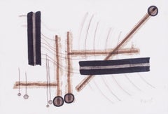 Mid Century Modern British 'Toccata 23' by British German illustrator Kapp, 1976