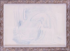 Dibujo Modern British de figuras abstractas de Arthur Berridge, 1950