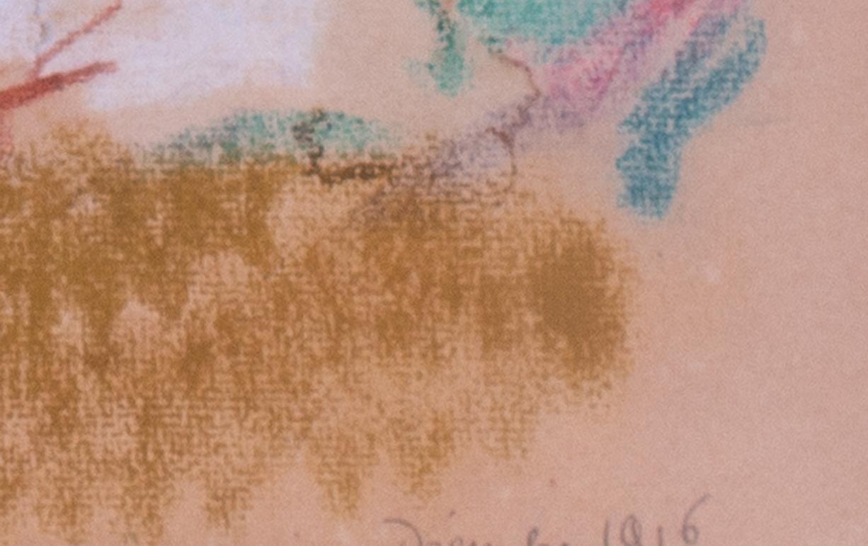 Retrato al pastel de 1916 de 