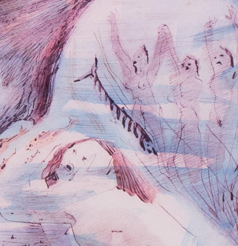Modern British 20. Jh. Aquarellzeichnung der klagenden Thetis von Hughes-Stanton (Englische Schule), Art, von Blair Hughes-Stanton