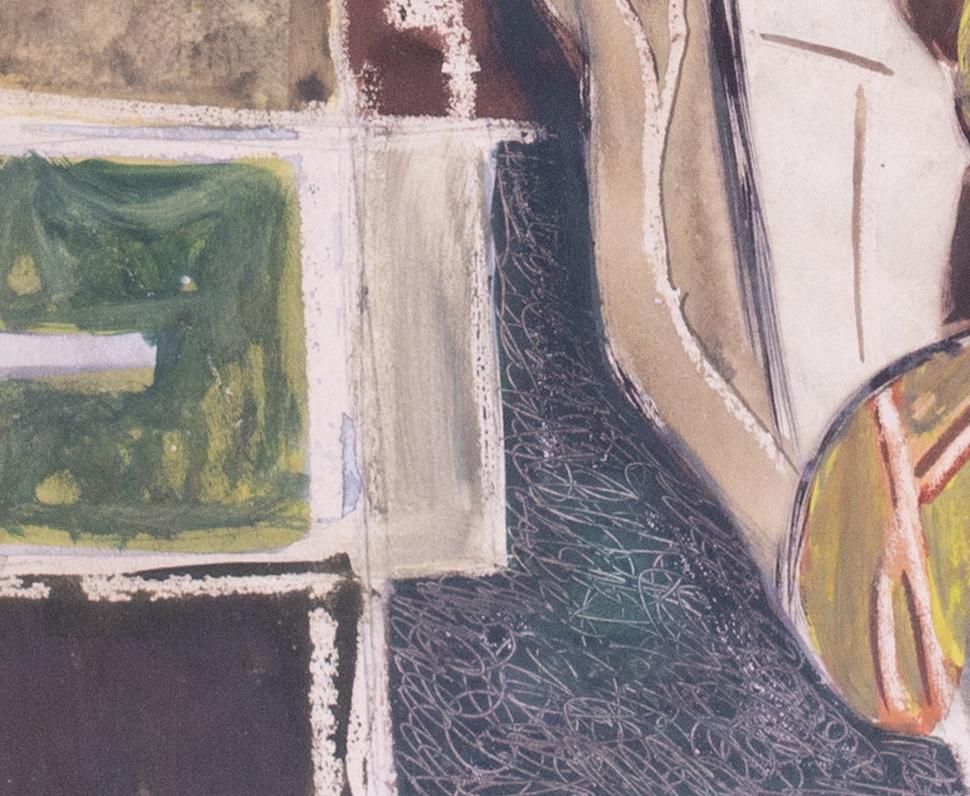 Julius Stafford-Baker (britannico, 1904 - 1988) 
Figure vicino alla finestra 
Matita, acquerello e gouache 
20.1/2 x 29.3/8 in. (52 x 74.8 cm.) 
