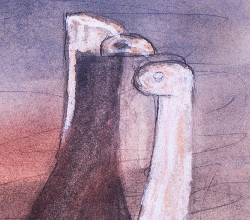 Signed and dated watercolour painting by Henry Moore, 1981 'Four ideas' For Sale 1