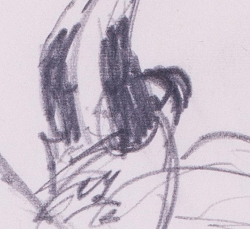 Pichet, Dodger Catcher et positions du terrain de baseball, 3 dessins de Ronald Searl en vente 3