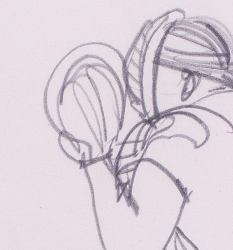 Pichet, Dodger Catcher et positions du terrain de baseball, 3 dessins de Ronald Searl en vente 6