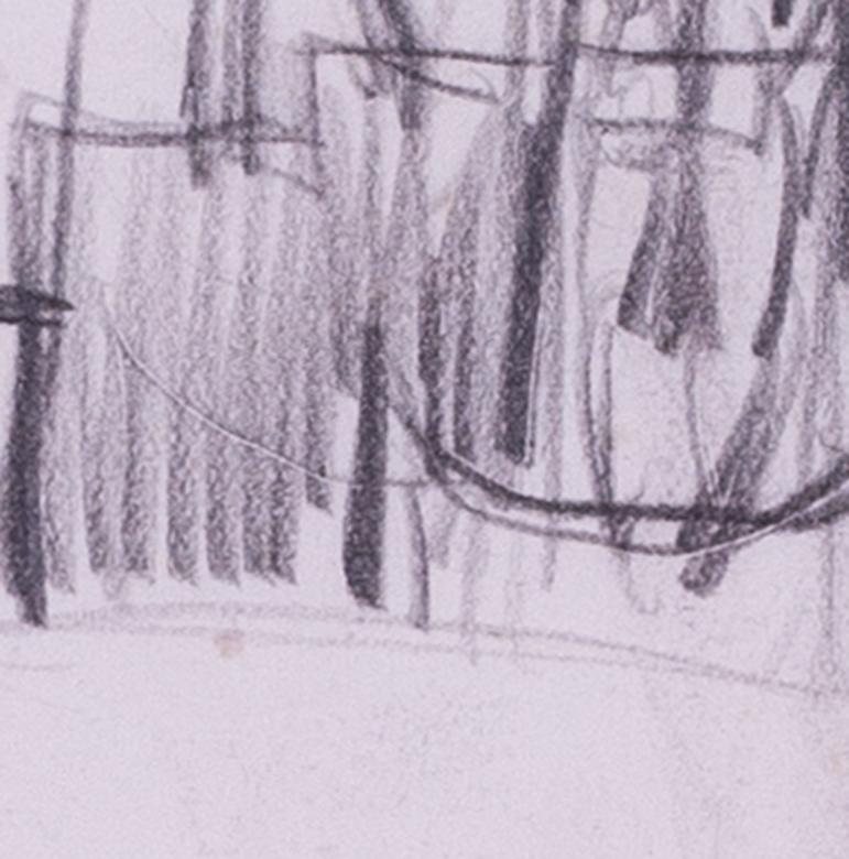 Graham Vivian Sutherland (British, 1903 – 1980)
‘Thorn cross’
Pencil on paper
6.1/2 x 5.1/2 in. (16.5 x 14 cm)
