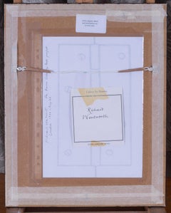 Signed original ink drawing 'Hinge' by British artist Richard Wentworth