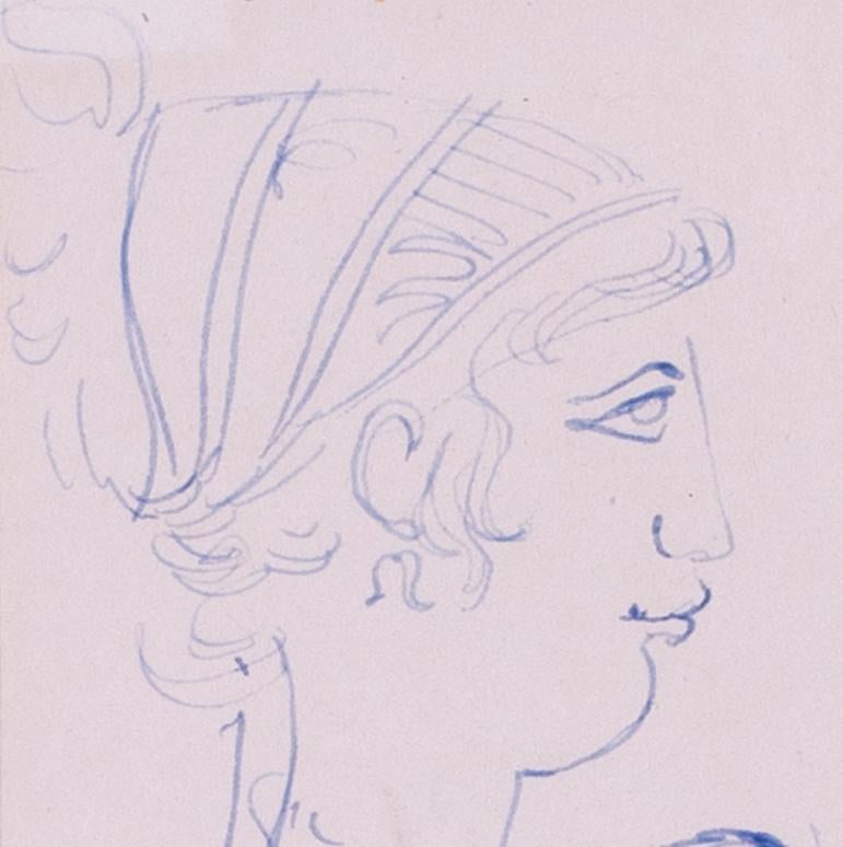 Ronald Searle ink drawings 'Studies for Dynamene' For Sale 5