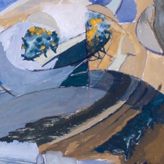 Towards the sea, Gouache auf Papier der britischen Künstlerin Rachel Fenner