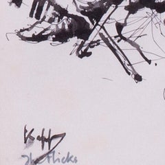 Mid Century Modern British 'The Flicks' by British German illustrator Kapp