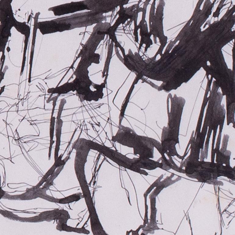 Edmond Xavier Kapp (Brite, 1890 - 1978)
Die Spielfilme
Tinte auf Papier
Signiert und beschriftet 'Kapp The Flicks' (unten links)
8.3/8 x 12.7/8 in. (21.2 x 30.1 cm.)
Provenienz: Aus dem Nachlass des Künstlers

Edmond Kapp wurde am 5. November 1890