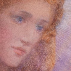 British, turn of the century watercolour of an angel by Lexden Lewis Pocock