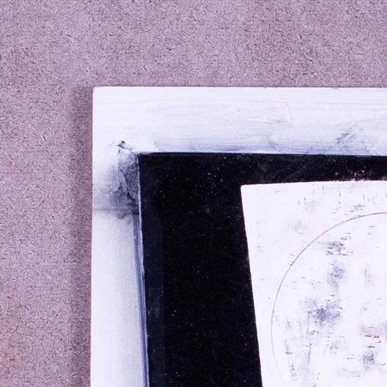 Ben Nicholson collage en técnica mixta firmado 