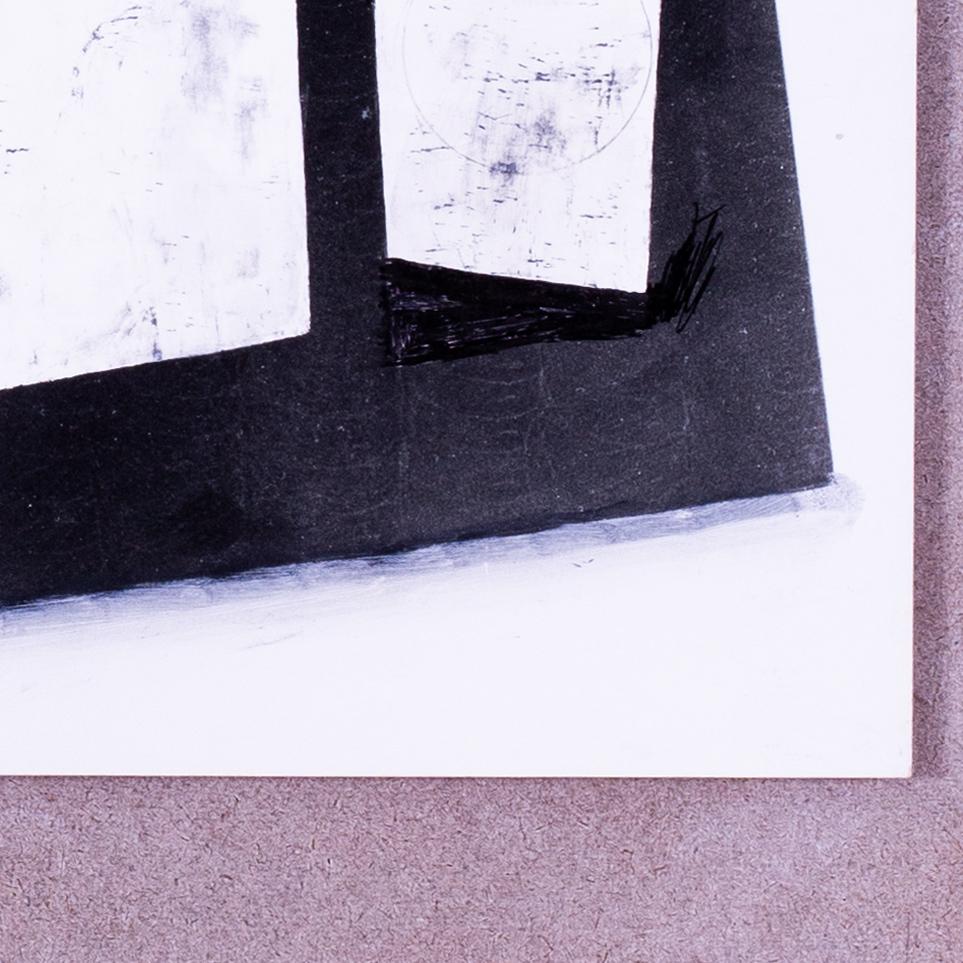 Ben Nicholson collage en técnica mixta firmado 