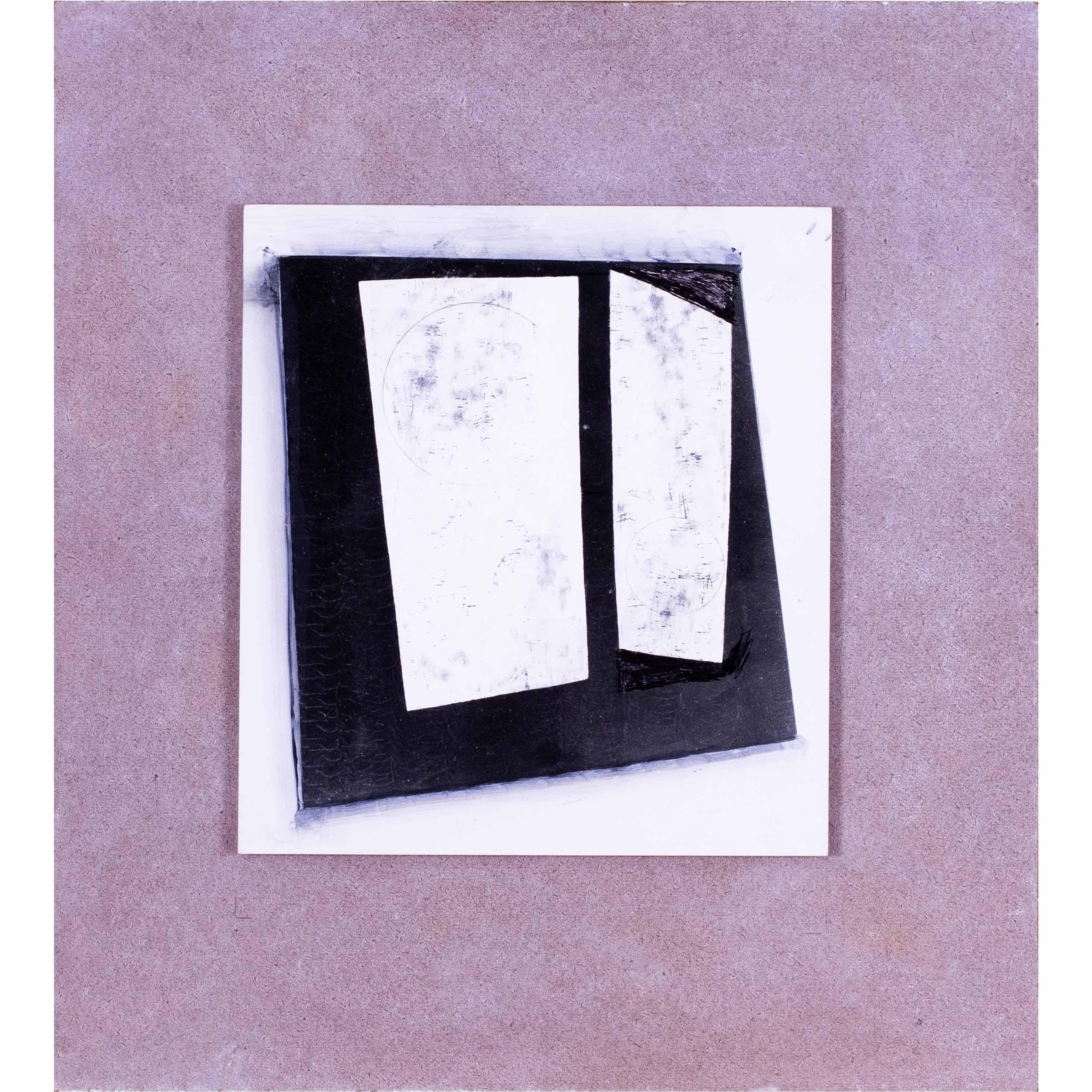 Ben Nicholson collage en técnica mixta firmado 