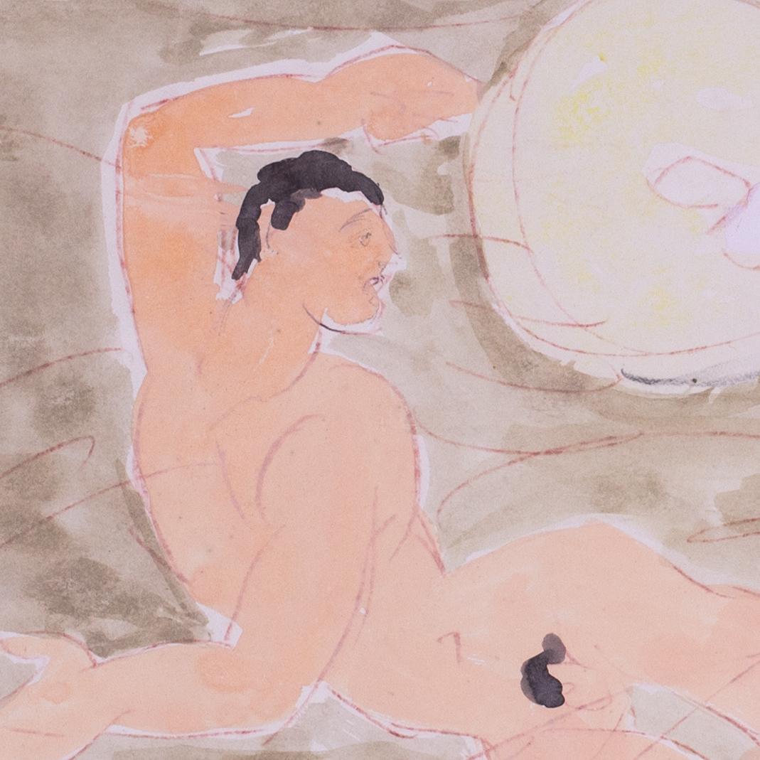 Duncan Grant aquarelle originale de 1954 