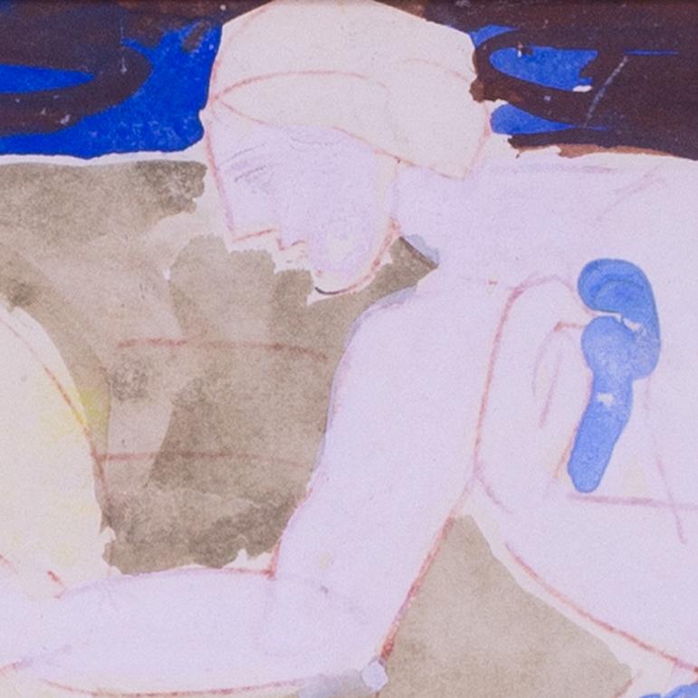 Duncan Grant aquarelle originale de 1954 