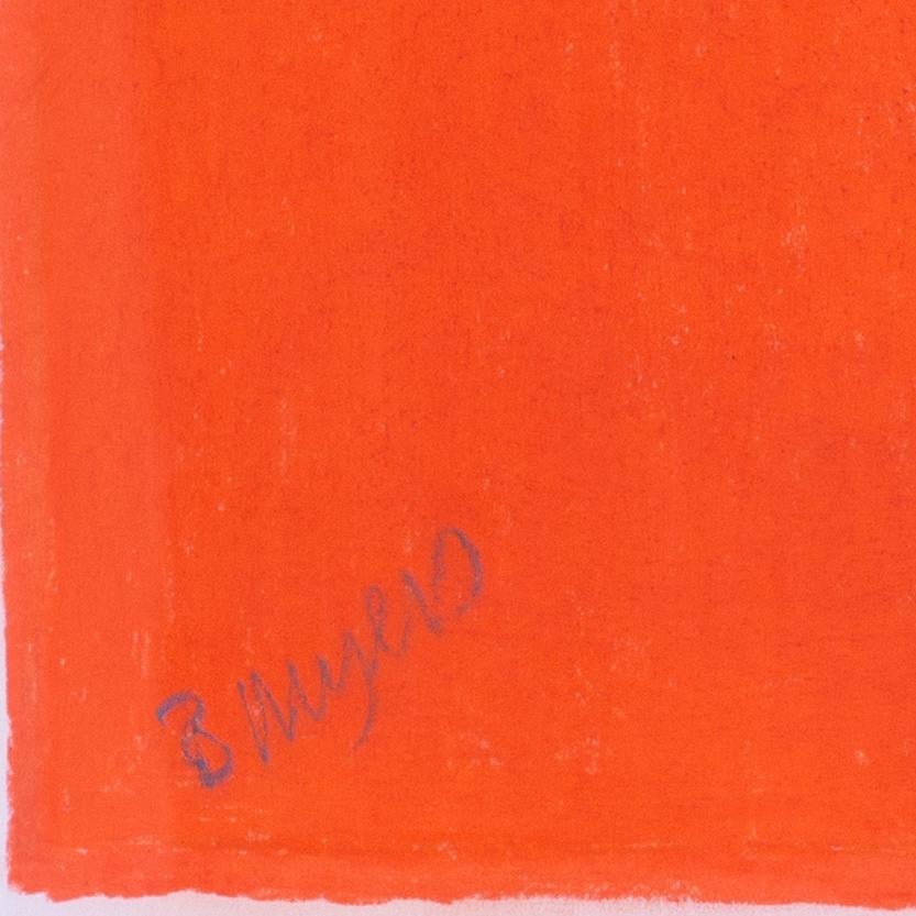 Studio a pastello Modern British di Peonie rosse di Bernard Myers in vendita 1
