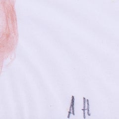 Adrian Heath, British, The Artist's Model, pencil and watercolour