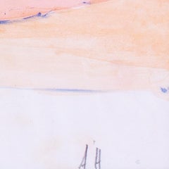 Adrian Heath, British, Abstracted Life Study, pencil and watercolour