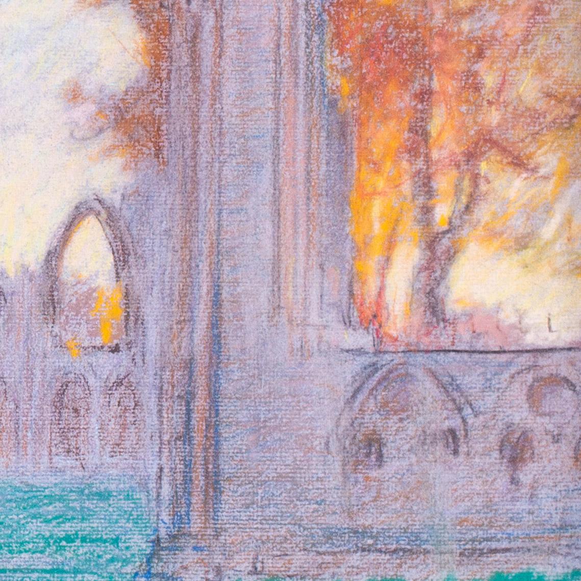 Paisaje americano del siglo XX de la Abadía de Santa María de York por Horton - Art Impresionista de William Samuel Horton