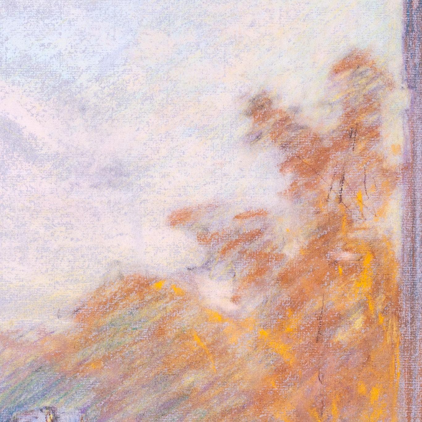 Paisaje americano del siglo XX de la Abadía de Santa María de York por Horton - Landscape Art Gris de William Samuel Horton