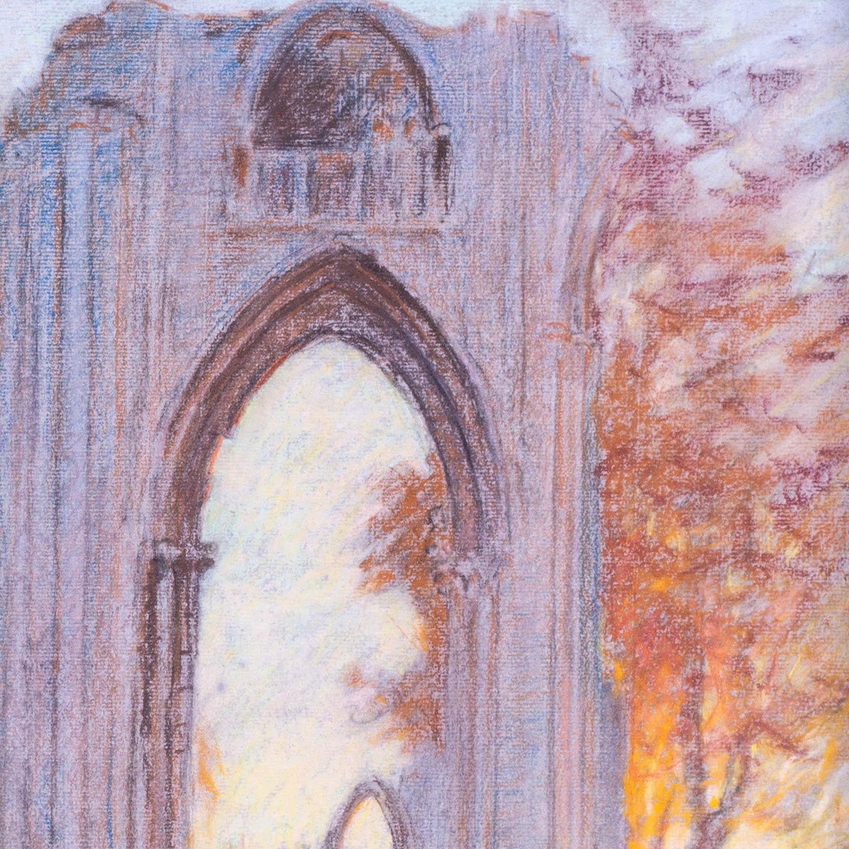 William Samuel Horton (estadounidense, 1865-1936)
Abadía de Santa María, York
Pastel sobre papel
Firmado abajo a la izquierda 
