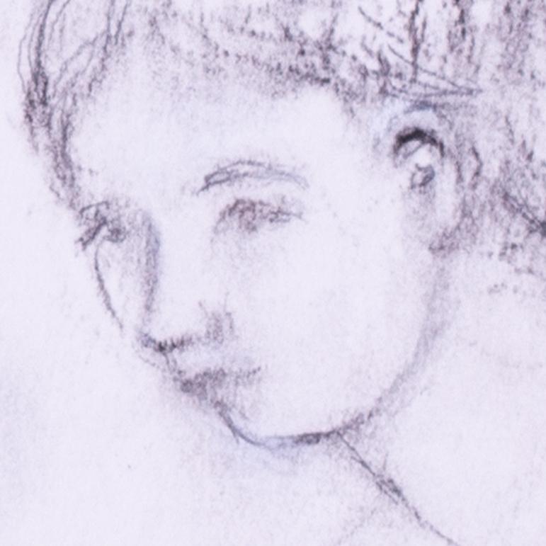 Henry Moore 1983 disegno a carboncino di due teste, firmato - Art Accademia di  Henry Moore OM CH