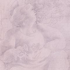 Disegno di Stanley Spencer "Hilda che nomina le farfalle", 20° secolo, Regno Unito