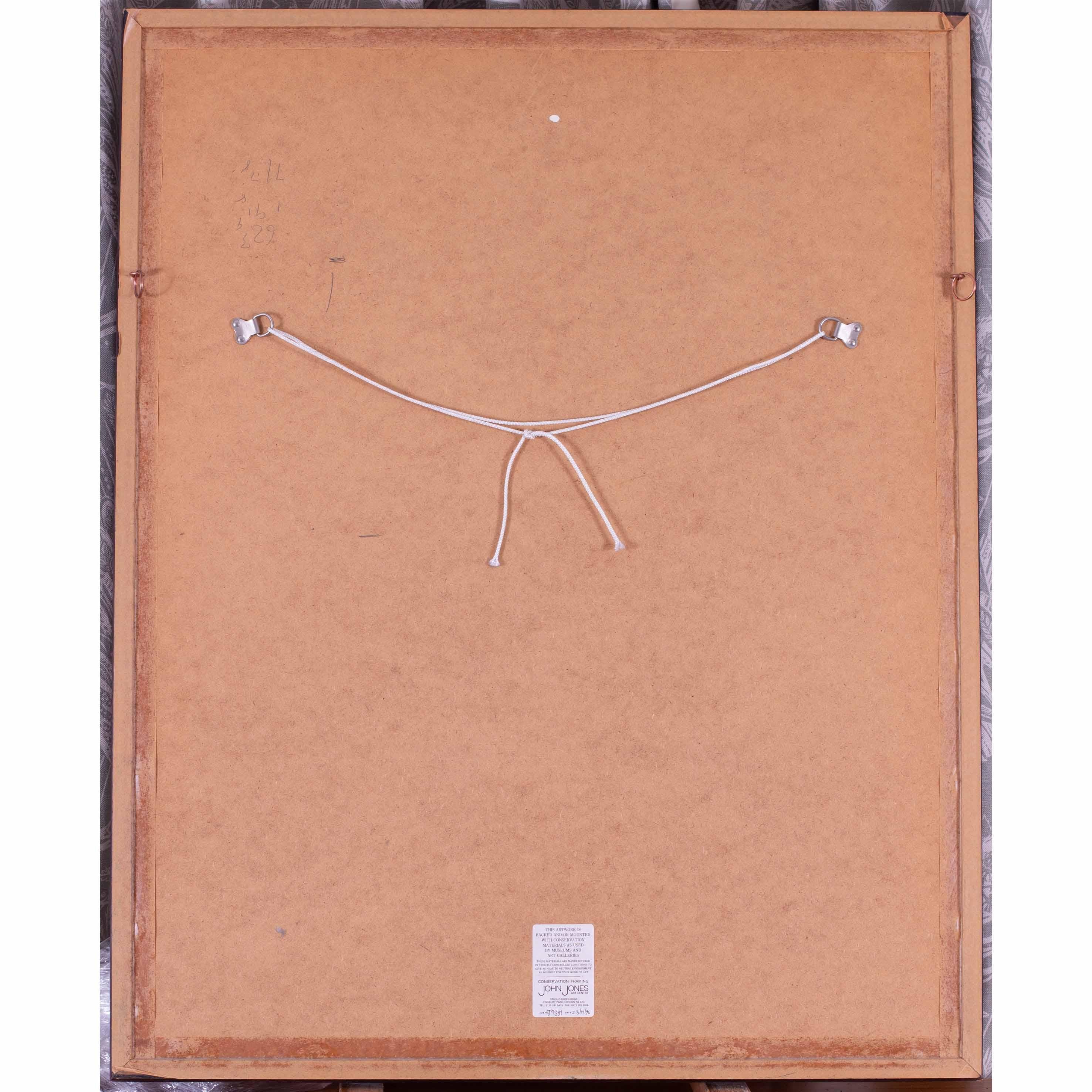 Polist, 20th Century 'Earth Mother', charcoal and ink on paper, abstract For Sale 2