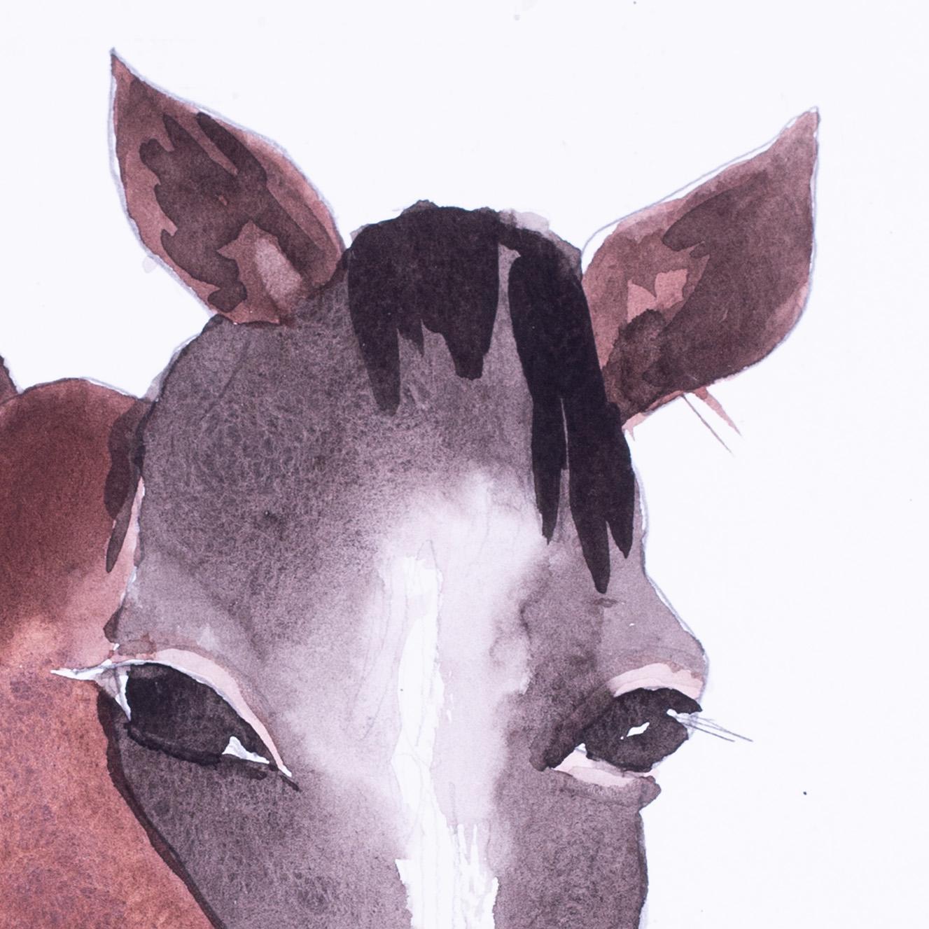 Britannico, Patrick Procktor acquerello di 'The Gift Horse', 20° secolo in vendita 3