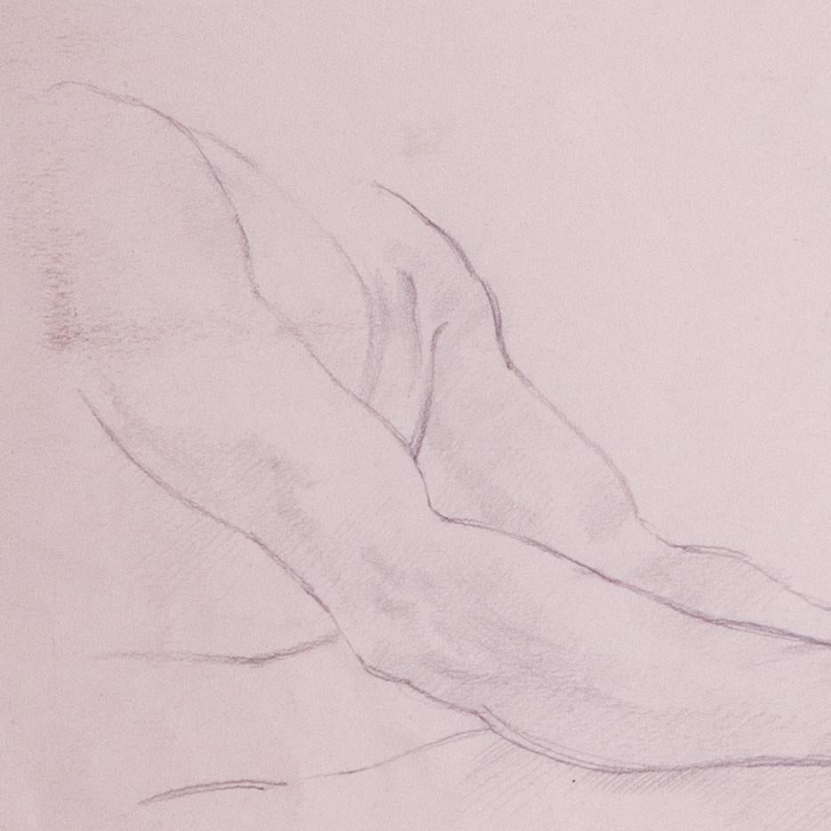 Stanley Spencer drawing 'Clasped hands' from estate of the artist, British For Sale 1