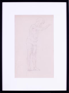 Stanley Spencer drawing 'Study of a boy' from estate of the artist, British