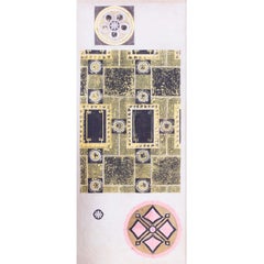 Graham Sutherland original large textile design for the Dorchester Hotel British